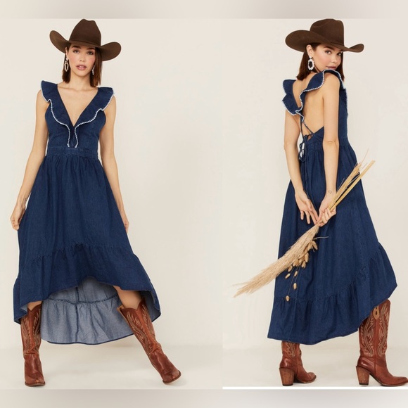 NWT Molly Bracken Ruffle Trim Woven Dress – Sz S - Picture 15 of 16